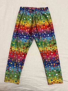 Zara Terez Girls Rainbow Emojis Bright & Fun Leggings